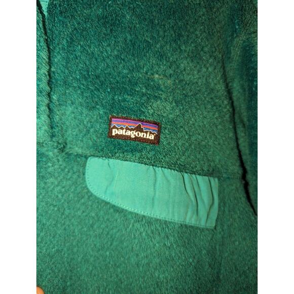Patagonia Fleece Sweater Women's Size Medium M Re-Tool Polartec Teal Blue - Picture 3 of 11